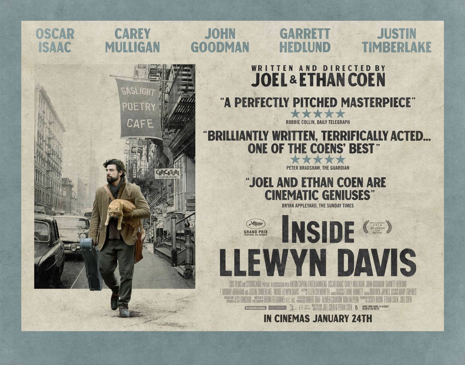 2014 Oscars Challenge: [32] Inside Llewyn Davis – Two Nominations