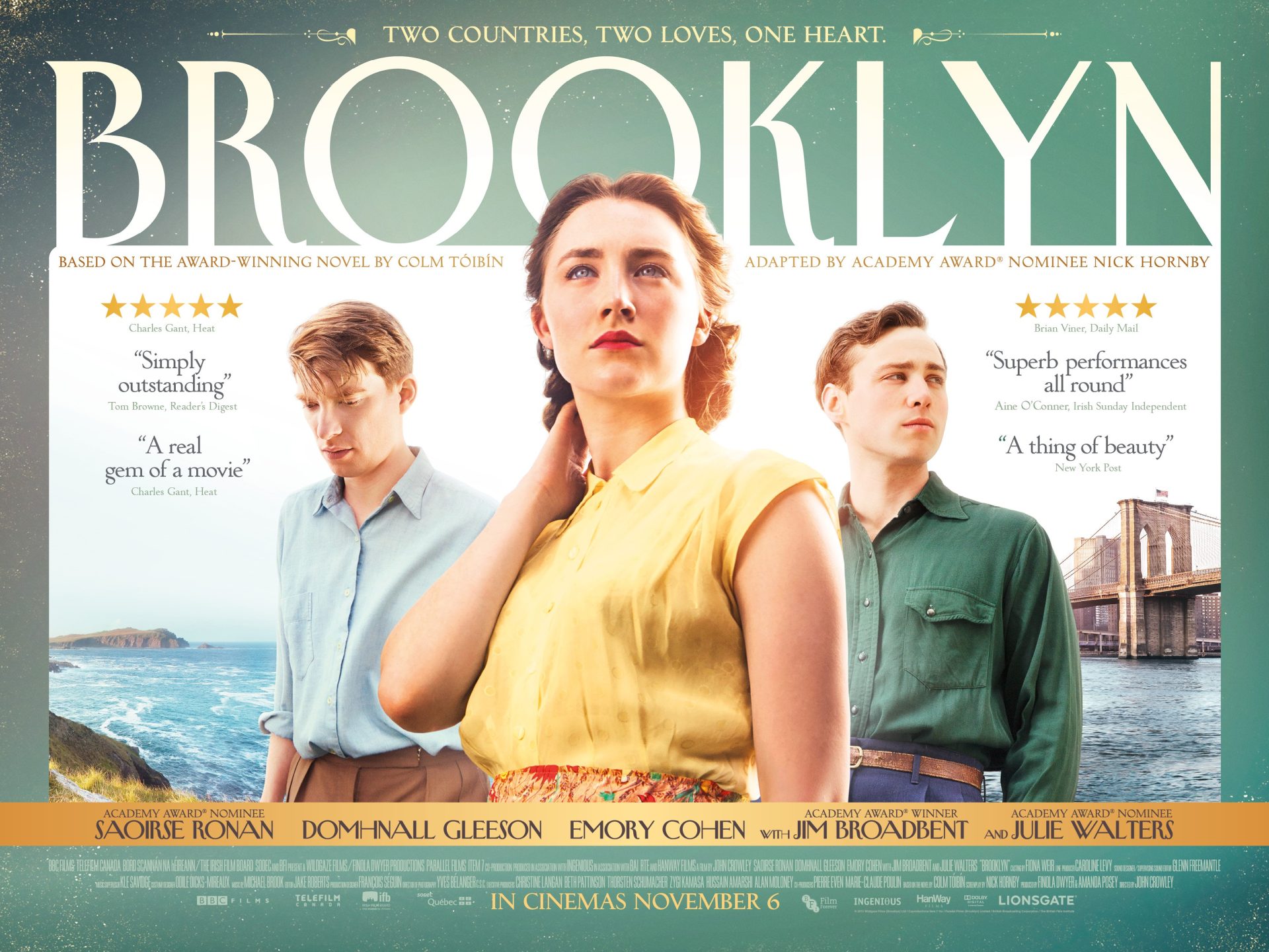 2016 Oscars Challenge: [10] “Brooklyn” – Best Adapted Screenplay