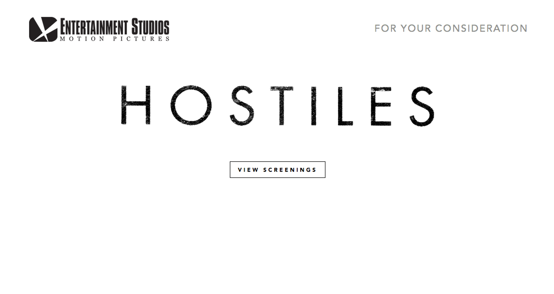 For Your Consideration 2017: Entertainment Studios’ “Hostiles”