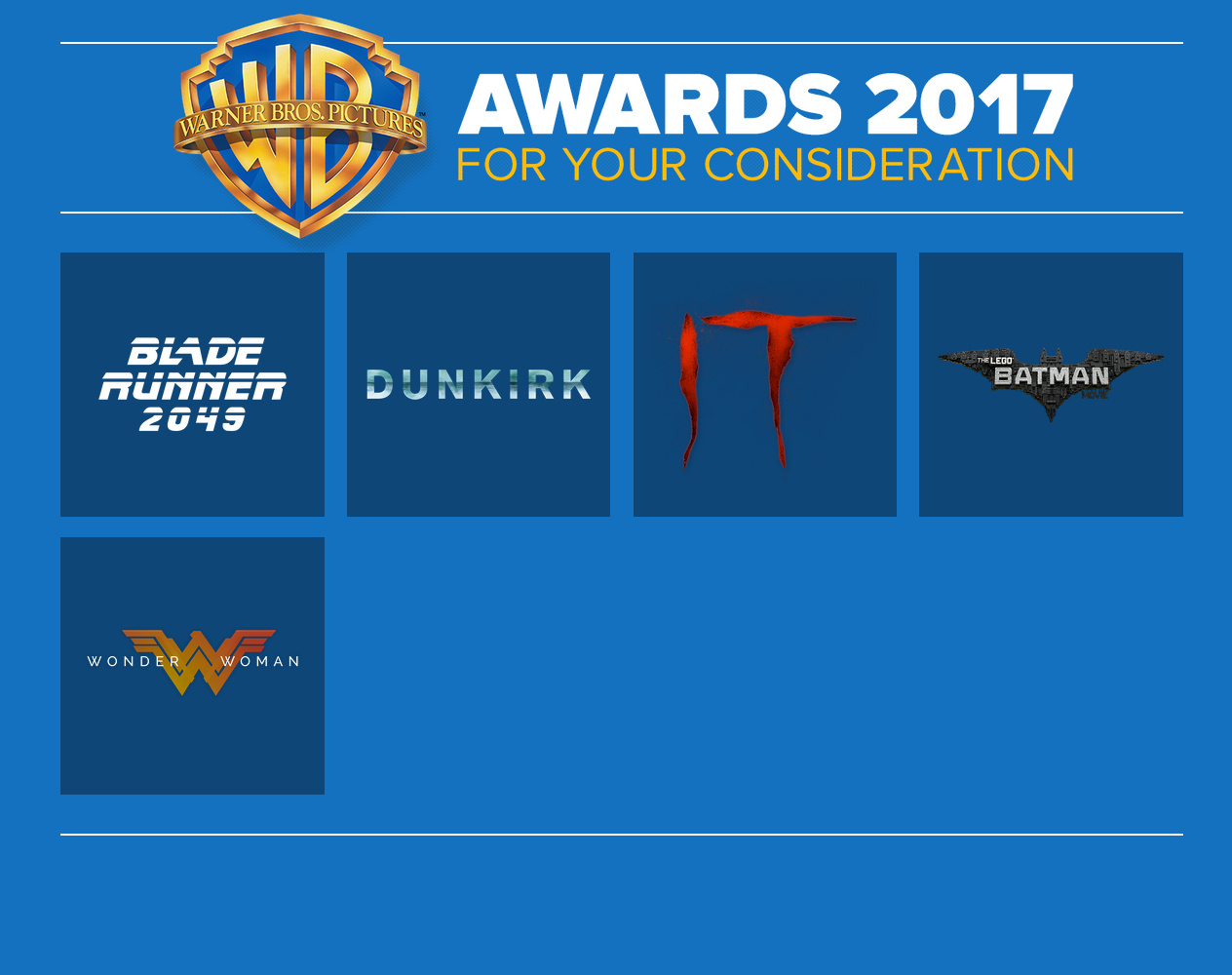 For Your Consideration 2017: Warner Bros. Pictures