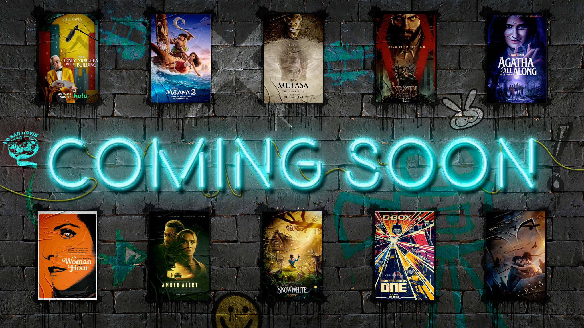 Coming Attractions: Snow White, Moana 2, Mufasa: The Lion King, Kraven The Hunter, & The Monkey