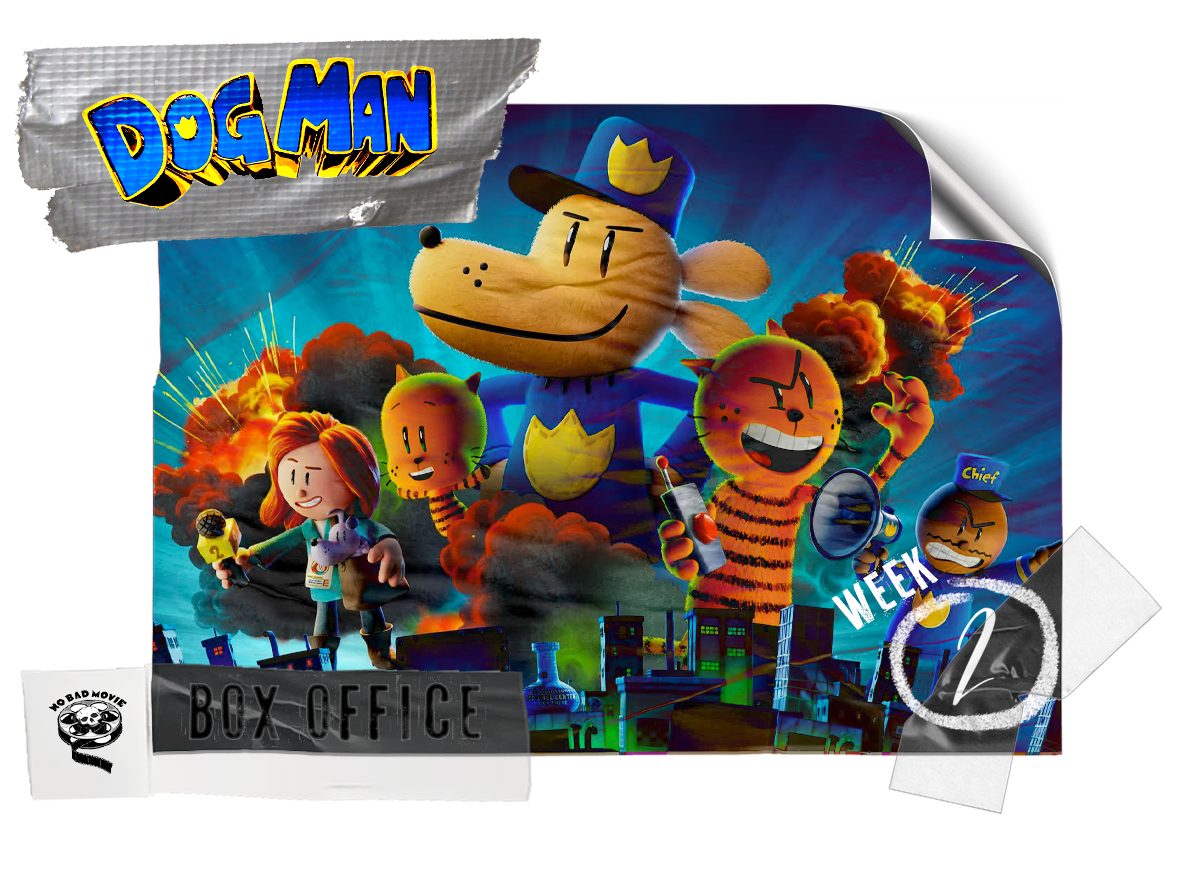 Pawsitively Unstoppable: “Dog Man” Fetches Top Spot Again Over Super Bowl Weekend; Burying the Debuts of “Heart Eyes” and “Love Hurts”