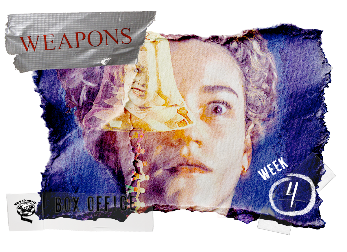 Labor Day Box Office:”Weapons” Reloads at No. 1; Outswims “Jaws” 50th and Nabs Win Over “Caught Stealing”