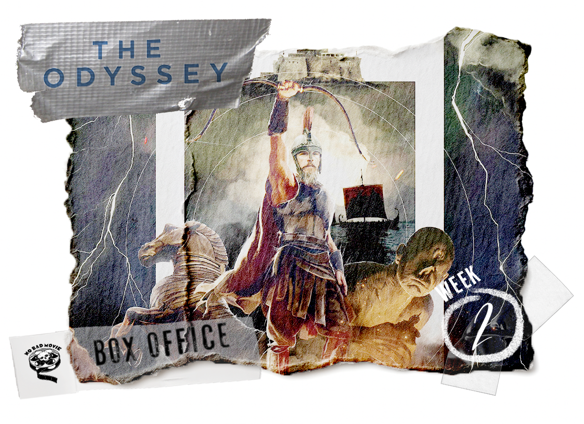 “The Odyssey” Refuses to Go Home; Christopher Nolan’s Epic Holds Strong While “Hadestown: The Musical” Cracks the Top 3, Proving Greek Mythology Conquers the Weekend Box Office